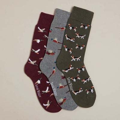 The Windsor™ Country Sock Set 3-Pack Premium Cotton Socks