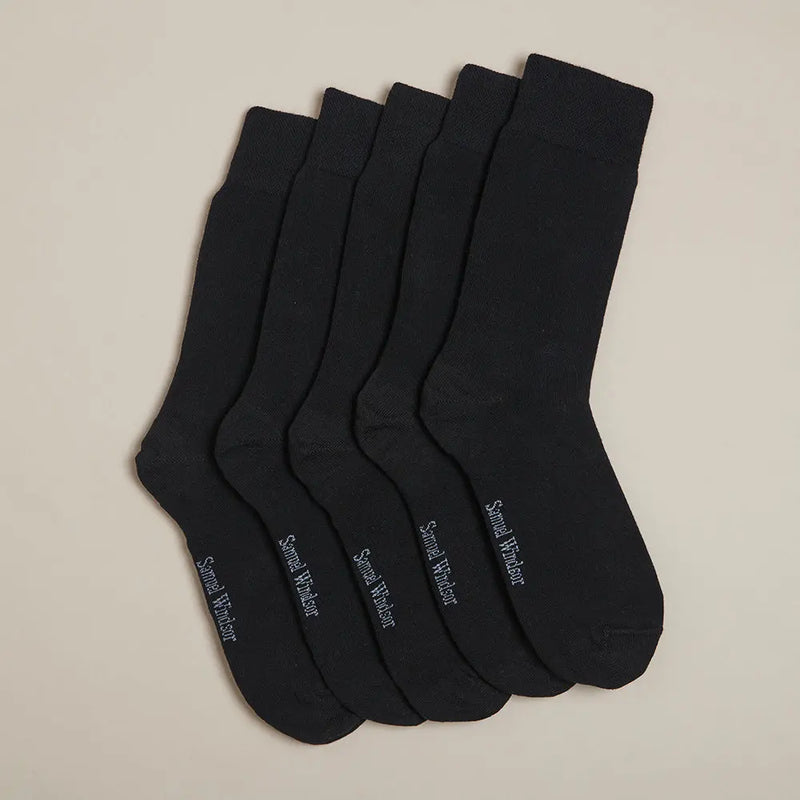 The Mayfair™ Essential Sock Set  5-Pack Premium Cotton Socks