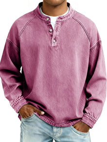 Vintage Henley Sweatshirt