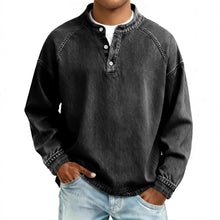 Vintage Henley Sweatshirt