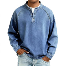 Vintage Henley Sweatshirt
