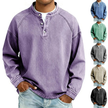 Vintage Henley Sweatshirt