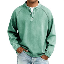 Vintage Henley Sweatshirt