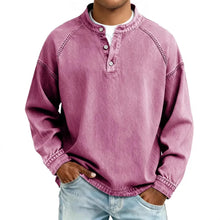 Vintage Henley Sweatshirt