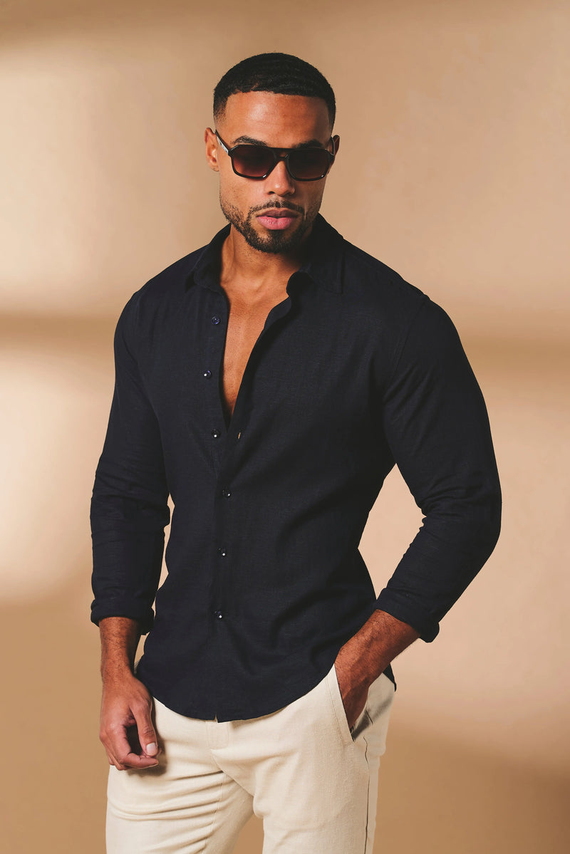 Luca™ | Tailored Linen Stretch Shirt