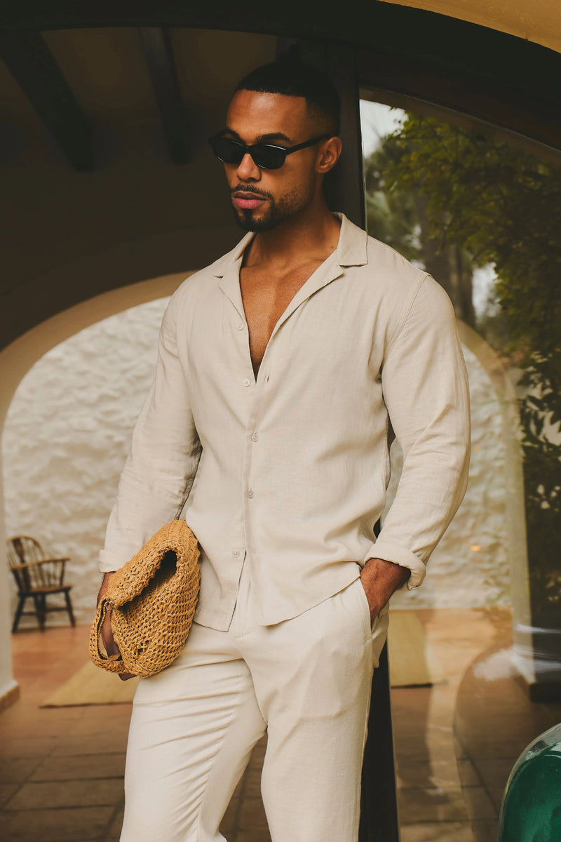 Matteo™ | Riviera Linen Cuban Shirt